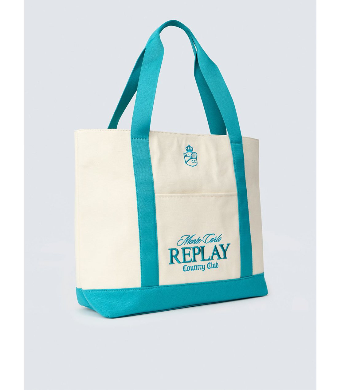 REPLAY &times; Monte Carlo Country Club キャンバス シャッパー バッグ 詳細画像 ホワイト 3